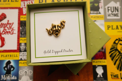Tragedy Gold Lapel Pin