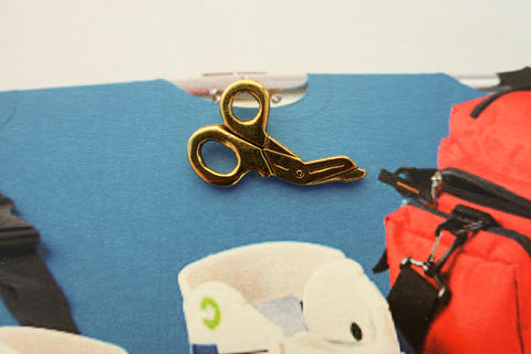Trauma Shears Gold Lapel Pin