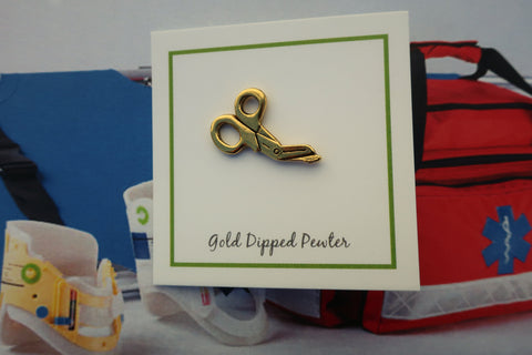 Trauma Shears Gold Lapel Pin