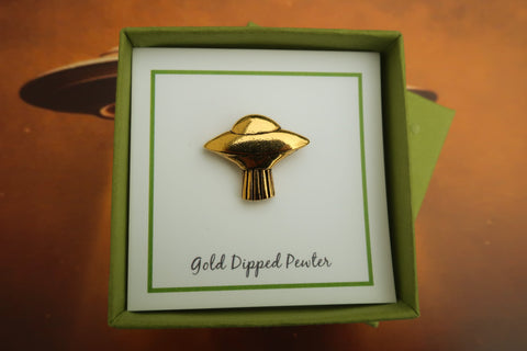 U.F.O. Gold Lapel Pin