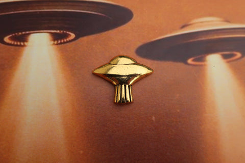 U.F.O. Gold Lapel Pin