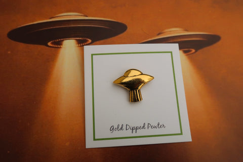 U.F.O. Gold Lapel Pin