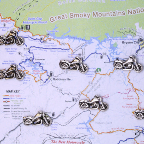 Motorcycle Map Pins