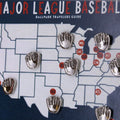 Baseball Glove Map Pins