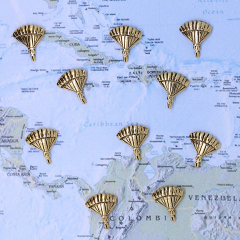 Parachute Map Pins