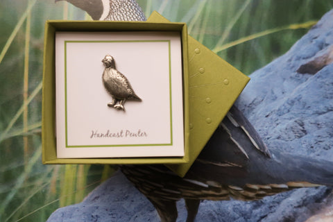 Quail Lapel Pin