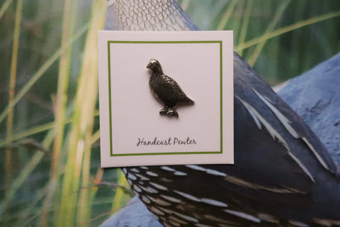 Quail Lapel Pin
