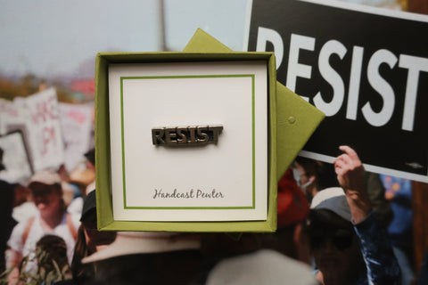 Resist Lapel Pin
