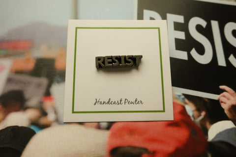 Resist Lapel Pin