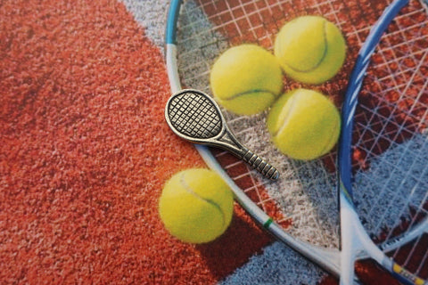 Tennis Racquet Lapel Pin