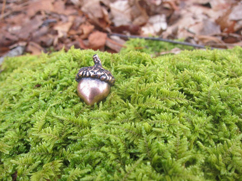 Acorn Copper Lapel Pin
