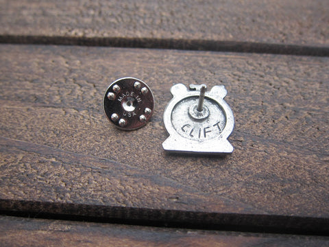 Alarm Clock Lapel Pin