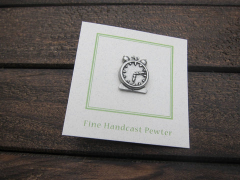Alarm Clock Lapel Pin