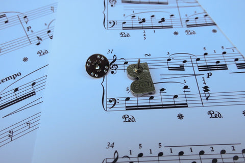 C-Clef (Alto Clef) Lapel Pin