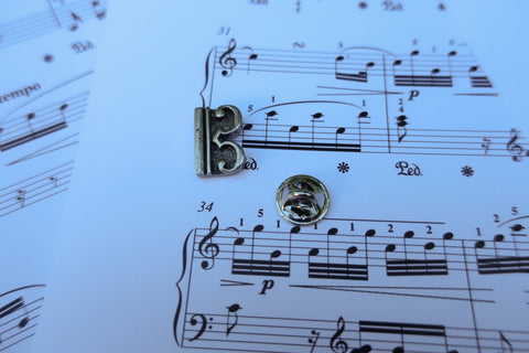 C-Clef (Alto Clef) Lapel Pin