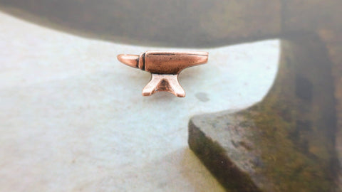 Anvil Copper Lapel Pin
