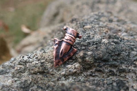Arrowhead Copper Lapel Pin
