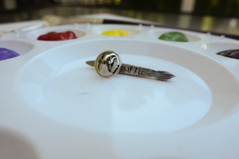 Art Brush Lapel Pin