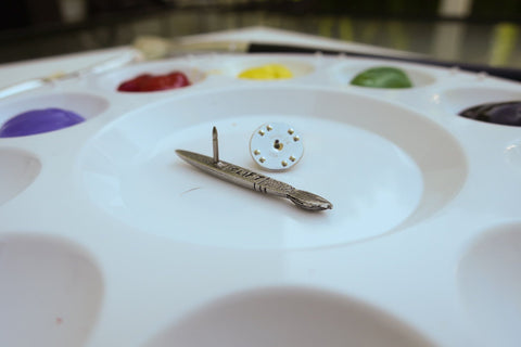 Art Brush Lapel Pin