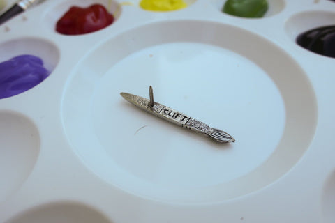 Art Brush Lapel Pin