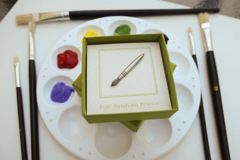 Art Brush Lapel Pin