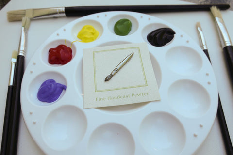 Art Brush Lapel Pin