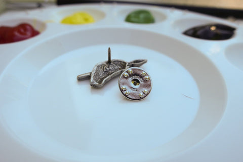 Artist's Hand with Brush Lapel Pin