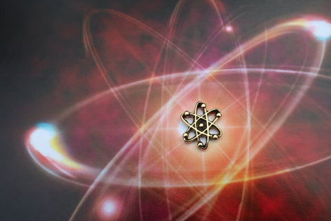 Atom Gold Lapel Pin