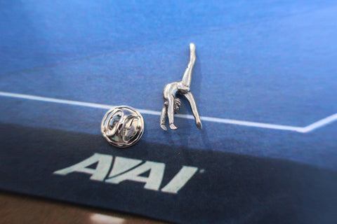 Gymnast Backflip Lapel Pin