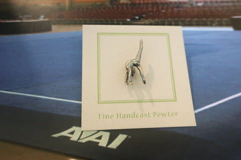 Gymnast Backflip Lapel Pin
