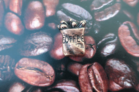 Sack of Coffee Copper Lapel Pin