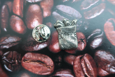 Bag of Coffee Lapel Pin