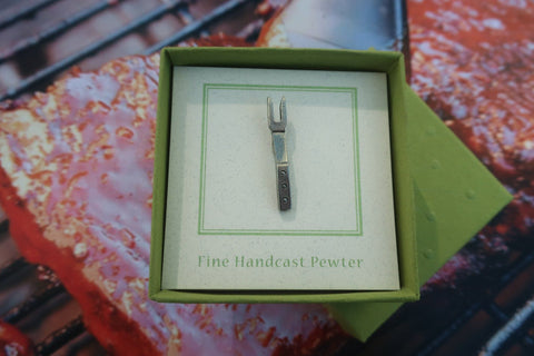 Barbeque Fork Lapel Pin