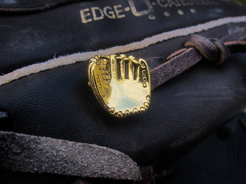 Baseball Glove Gold Lapel Pin