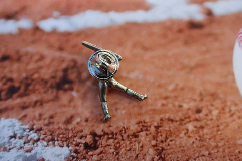 Baseball Player Lapel Pin