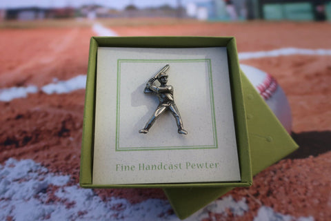 Baseball Player Lapel Pin
