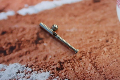 Baseball and Bat Lapel Pin