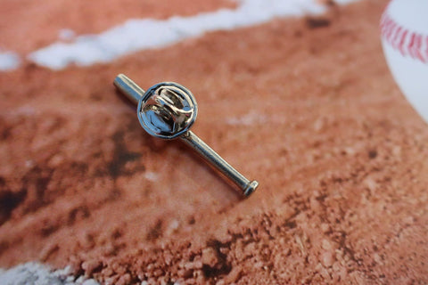 Baseball and Bat Lapel Pin