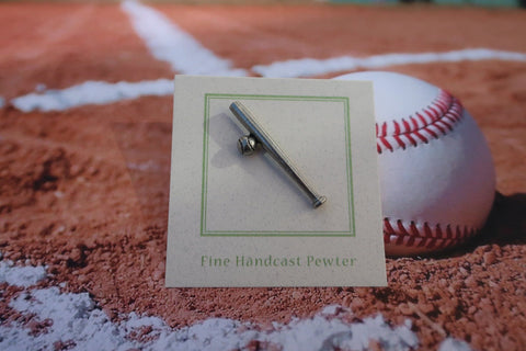 Baseball and Bat Lapel Pin