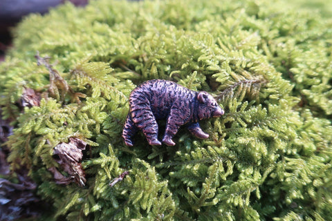 Bear Copper Lapel Pin