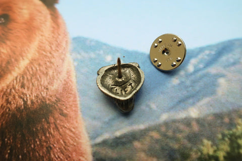 Bear Head Lapel Pin