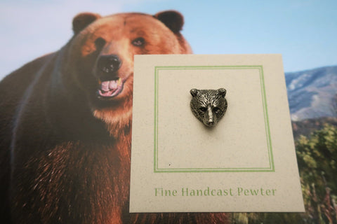 Bear Head Lapel Pin