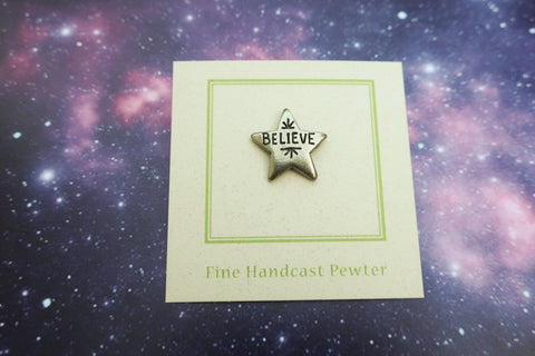 Believe Star Lapel Pin