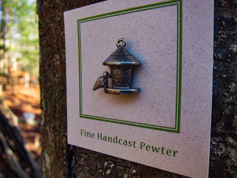 Bird & Feeder Lapel Pin