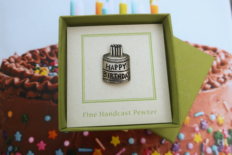 Birthday Cake Lapel Pin