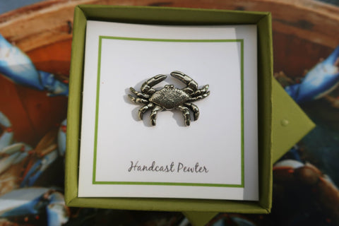 Blue Crab Lapel Pin