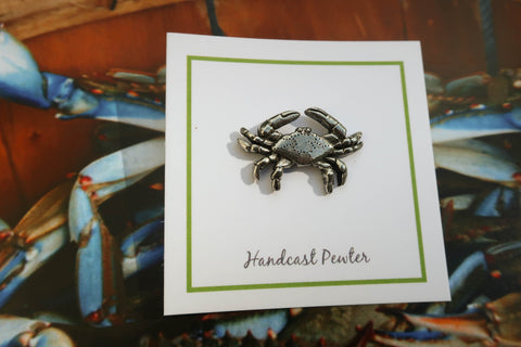 Blue Crab Lapel Pin