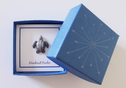 Cobalt Blue Lapel Pin Gift Box