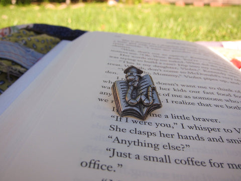 Bookworm Scholar Lapel Pin