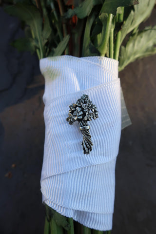 Bouquet of Flowers Lapel Pin